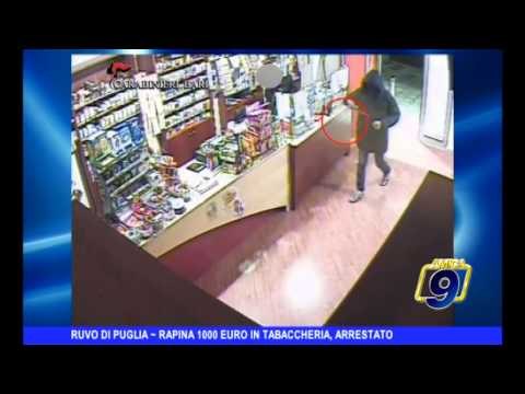 RUVO DI PUGLIA | Rapina 1000 euro in tabaccheria, arrestato