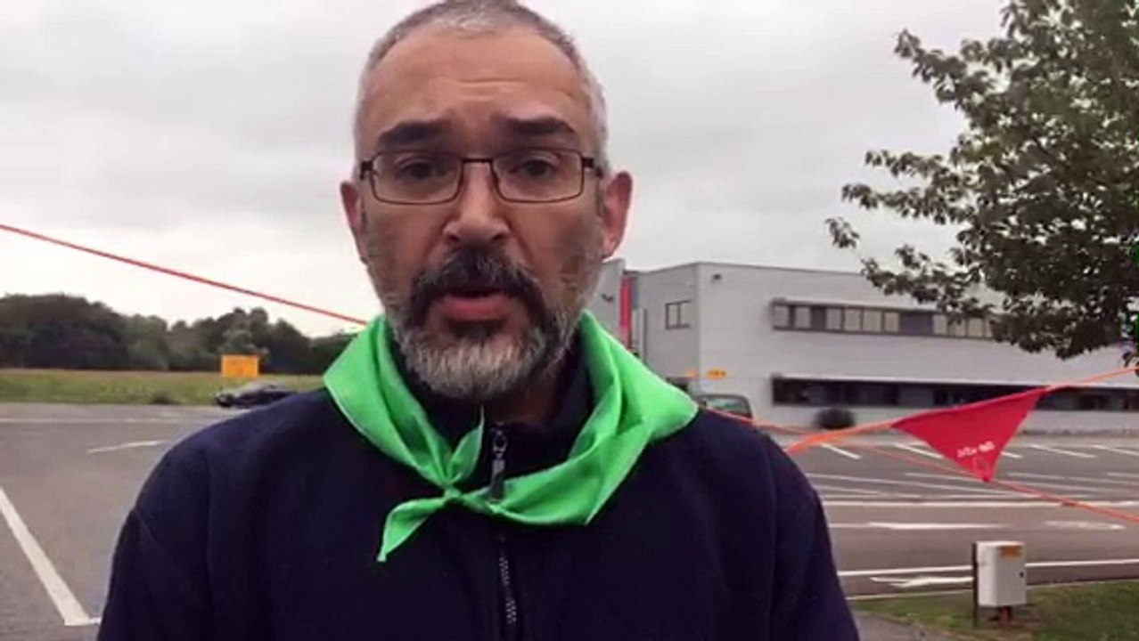 Grève chez Vesuvius à Ghlin