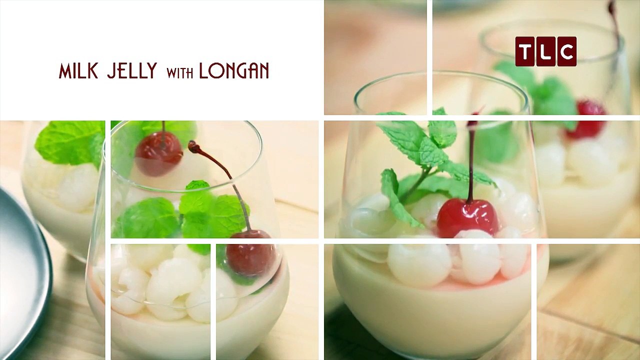 Aunties Favourite Milk Jelly With Longan | 2 DUDES & A KITCHEN