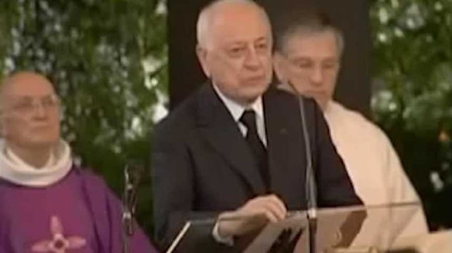 Pierre Bergé avait donné un discours très émouvant aux obsèques d'Yves Saint-Laurent