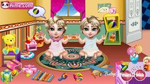 Bébé soins pour Jeu des jeux filles enfants nouveau née Princesse jumeaux vidéo elsa