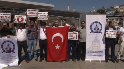 Üsküdar'da Arakan Protestosu