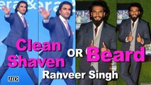 Clean Shaven OR Beard : Which Look suits on Ranveer Singh