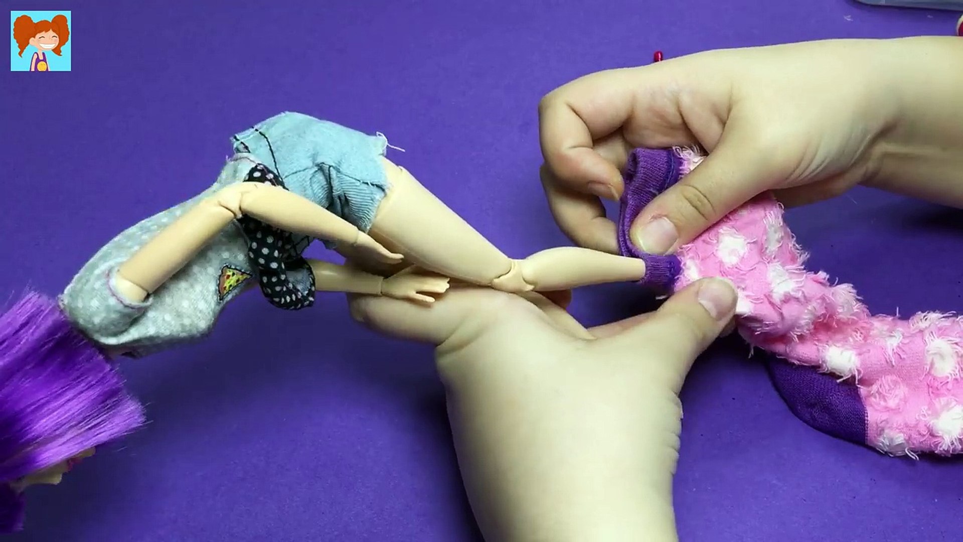 Barbie Çorap Yapımı Kendin Yap Kolay Barbie Bebek Eşyaları Oyuncak Yap -  Dailymotion Video