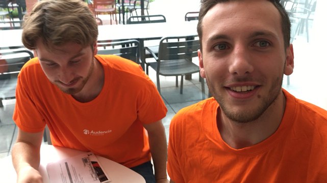 Adrien et Nicolas, étudiants en 1ère année à Science Com