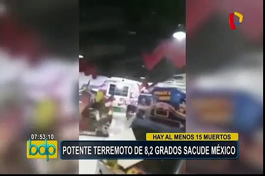 Un terremoto de 8.4 grados de magnitud azotó el sur de México