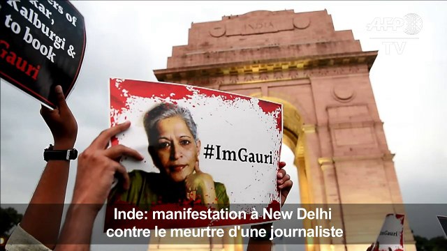 Manifestation en Inde contre le meurtre d'une journaliste