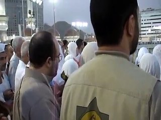 Inside Mecca, view of Kaaba