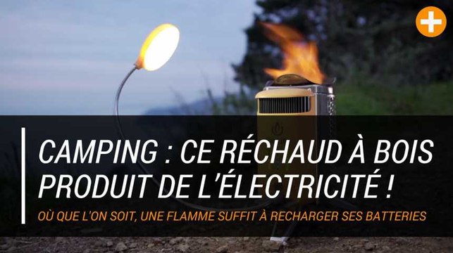 Camping : ce réchaud à bois produit de l’électricité !