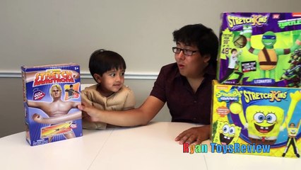 STRETCH ARMSTRONG Action Figure Spongebob StretchKins As Seen On TV Nickelodeon Toys For K