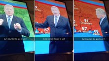 Meteorologista desvia-se da câmara a pensar que os telespetadores não iriam ouvir o seu peido