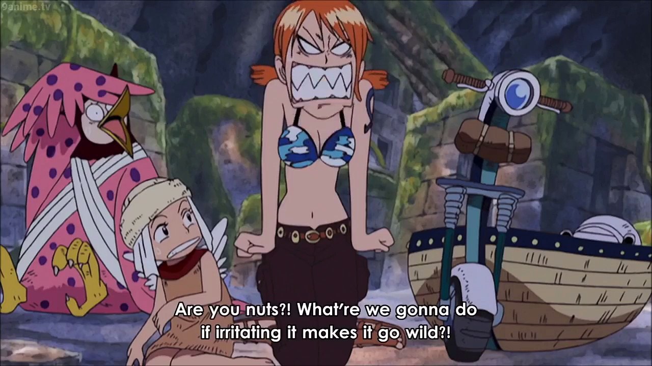 #704 Nami Finds Luffy in the Huge Snakes stomach !!