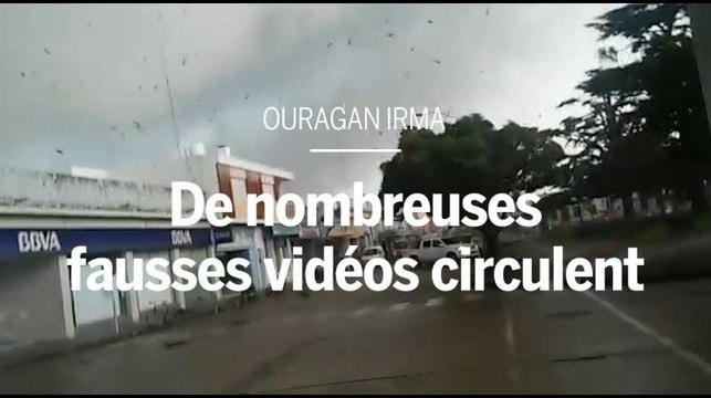 De nombreuses fausses vidéos circulent sur l'ouragan Irma
