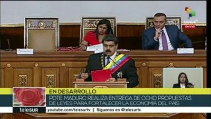 Maduro presenta a ANC Ley que creará Unidad Tributaria Punitiva