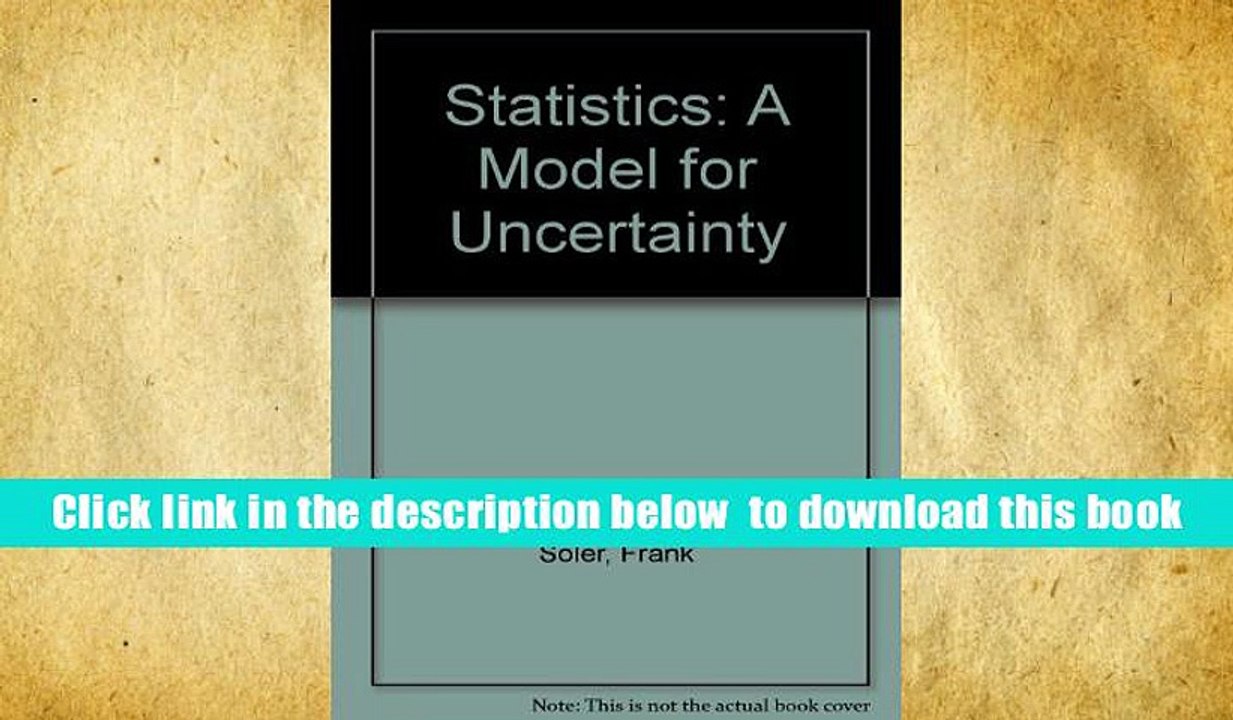 [PDF] Download Statistics: A Model for Uncertainty Read online