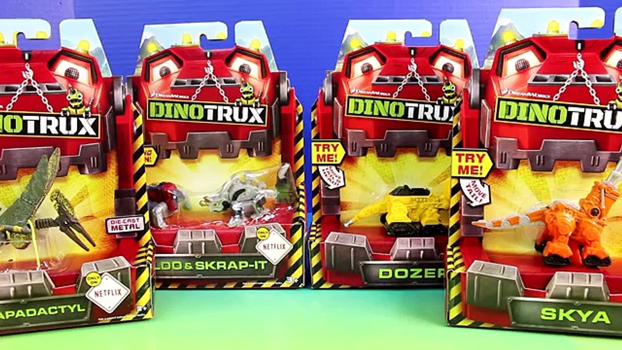Dinotrux Rock & Load Skate Park With Dozer Skya Ton Ton Skrap It Waldo & Scrapadyl Dino