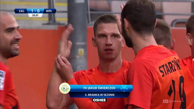 1-0 Jakub Świerczok Goal Poland Ekstraklasa - 08.09.2017 Zaglebie Lubin 1-0 Wisla Plock