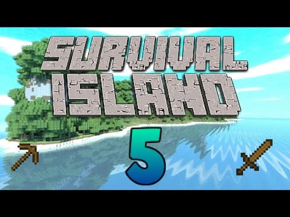 Starting our Strip Mine for Diamonds! - Exploring Caves - (Minecraft Survival Island) - Episode 5