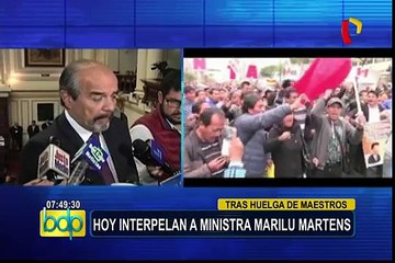 Congreso de la República: Marilú Martens responde a pliego interpelatorio
