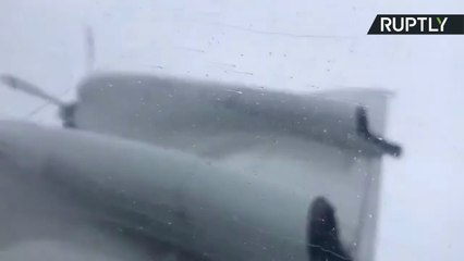 لقطات نادرة لإعصار إرم