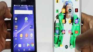 Sony Xperia E3 D2203 BLACK VS Samsung Galaxy Note 3 WHITE REVIEW