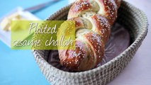 Plaited sesame challah bread recipe