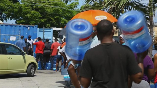 Hurricane Irma makes its way through the Bahamas