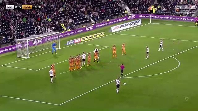 Matej Vydra Goal HD - Derby County 1-0 Hull City 08.09.2017