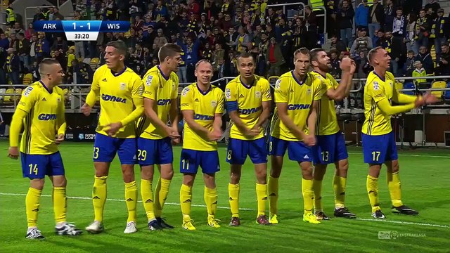 1-1 Rafał Siemaszko Goal Poland Ekstraklasa - 08.09.2017 Arka Gdynia 1-1 Wisla Krakow