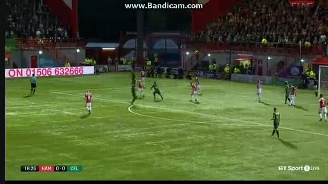 Stuart Amstrong Goal - Hamilton 0-1 Celtic 08.09.2017