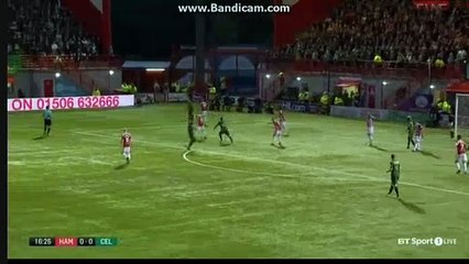 Stuart Amstrong Goal - Hamilton 0-1 Celtic 08.09.2017