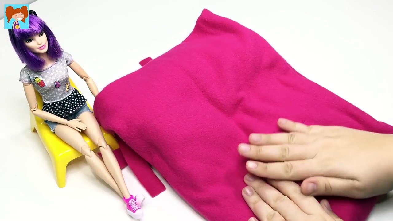 Barbie Kolay Dikissiz Manto Yapımı Kendin Yap Barbie Kıyafetleri Oyuncak Yap
