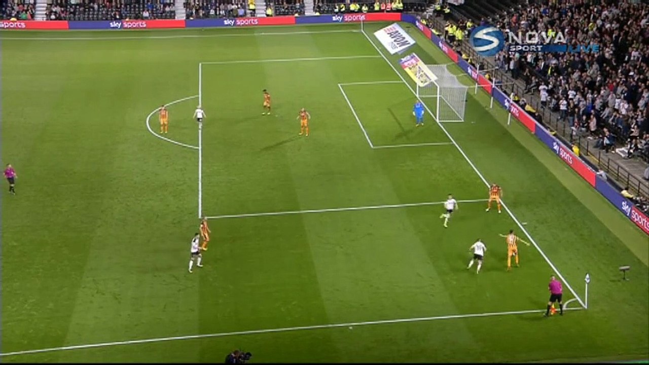 5-0 Bradley Johnson Goal England  Championship - 08.09.2017 Derby County 5-0 Hull City