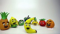 Learn Vitamins and Benefits with Play Doh Healthy Fruits Kids Stop Motion Videos