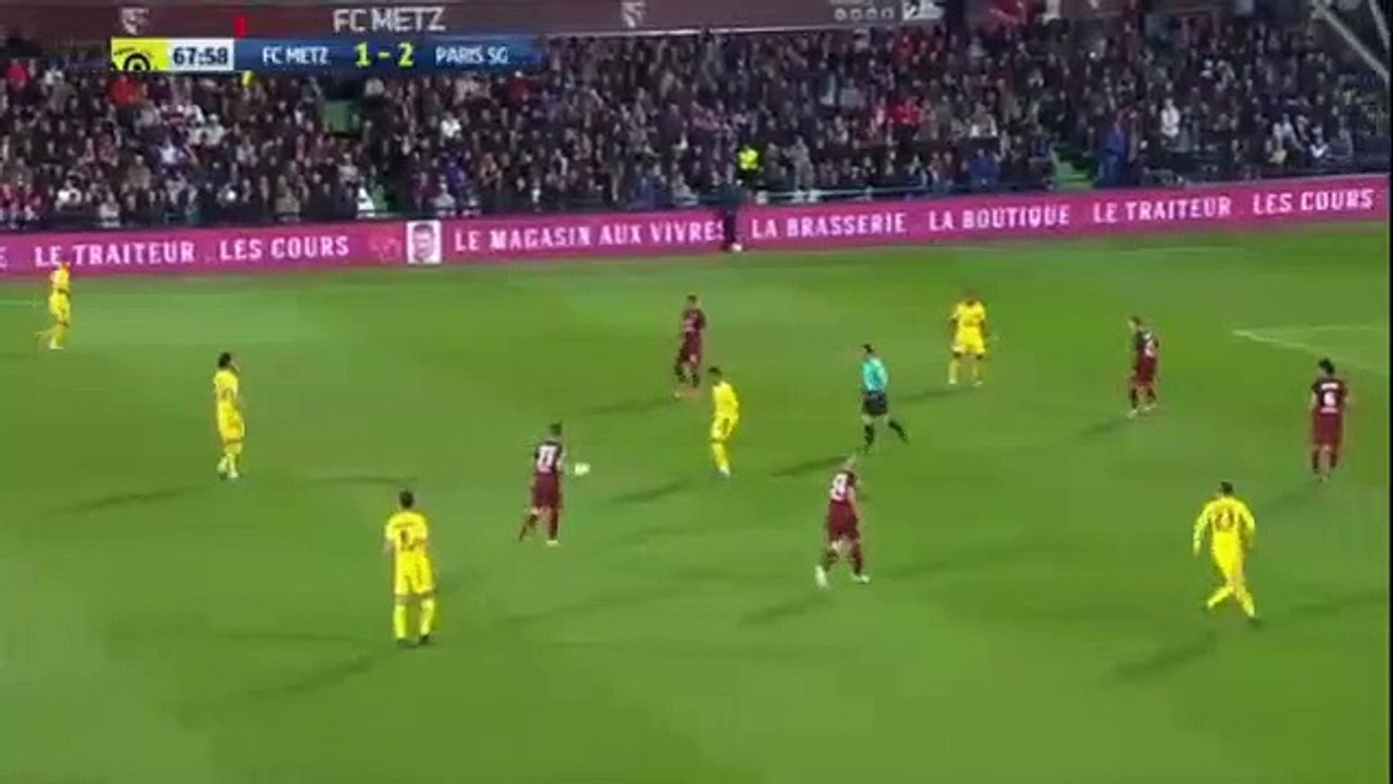 Neymar Goal - Metz vs PSG 1-3 (08.09.2017)