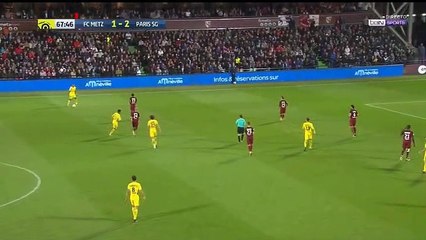 Metz 1-3 PSG Incroyable But Neymar Super Goal HD -  08.09.2017
