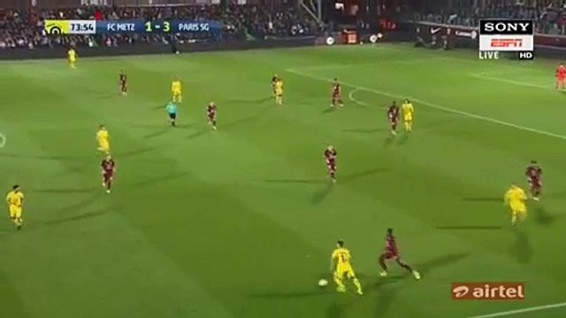 Edinson Cavani GOAL HD - Metz 1-4 PSG 08.09.2017