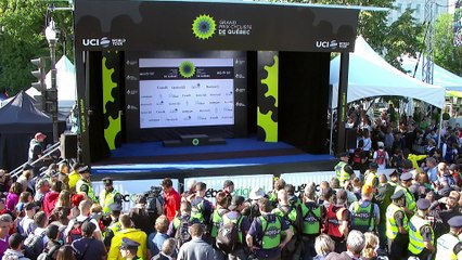 GPCQM 2017 - Québec - Cérémonie protocolaire, podium et  entrevue finale avec Peter Sagan.