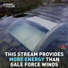 Une turbine hydraulique qui produit de l’énergie mieux qu'une éolienne