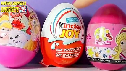 Video herunterladen: 3 huevos sorpresa Nancy, frozen y huevo kinder joy, caramelos, pulseras, juguetes y puzzle