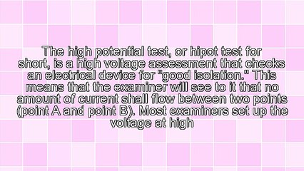 Using AC Versus Using DC Voltage for the Hipot Test