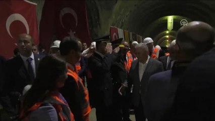 Başbakan Yıldırım Sabuncubeli Tünelleri'nin "Işık Gördü" Törenine Katıldı