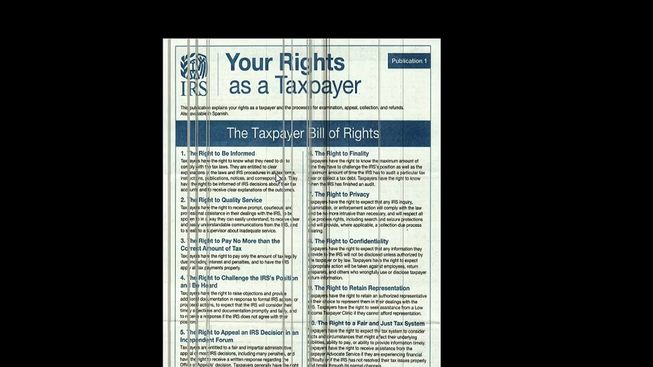 Your rights as a taxpayer