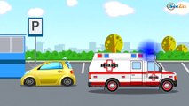 Скорая помощь и Полицейская машина в Городе Мультики про МАШИНКИ Развивающие мультфильмы для детей