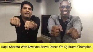 Kapil Sharma With Dwayne Bravo Dance On Dj Bravo Champion