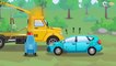 Мультфильм про машинки для детей Монстр трак гоночная машинка полицейская машинка в городке Сборник