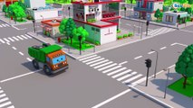 Videos for Kids w Tractor and Truck on the road - 3D Cartoons For Kids Cars & Truck Stories