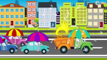 The Big Red Truck working hard in the City - Cartoons for children - Cars & Trucks for Kids