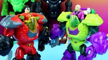 Imaginext Robot Wars with Batman Robin Green Lantern Superman Joker Lex Luther DC Superhero Batbot