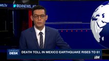 i24NEWS DESK | Death toll in Mexico earthquake rises to 61 | Saturday, September 9th 2017
